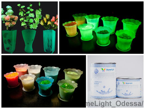 Применение люминесцентной краски для пластиковых поверхностей &mdash; Акмилайт